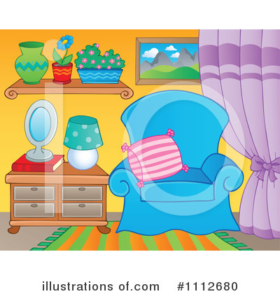Royalty-Free (RF) Furniture Clipart Illustration by visekart - Stock Sample #1112680