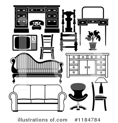 Royalty-Free (RF) Furniture Clipart Illustration by AtStockIllustration - Stock Sample #1184784
