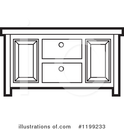 Cabinets Clipart #1199233 by Lal Perera