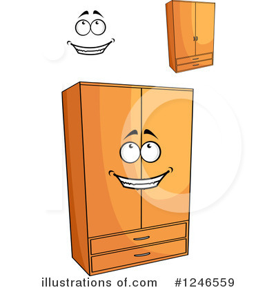 Royalty-Free (RF) Furniture Clipart Illustration by Vector Tradition SM - Stock Sample #1246559