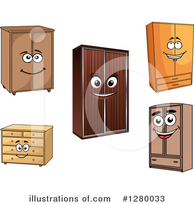 Dresser Clipart #1280033 by Vector Tradition SM