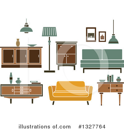 Royalty-Free (RF) Furniture Clipart Illustration by Vector Tradition SM - Stock Sample #1327764