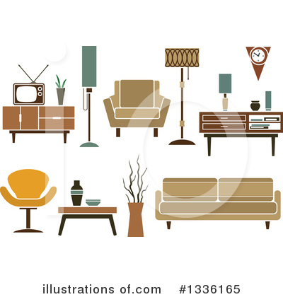 Royalty-Free (RF) Furniture Clipart Illustration by Vector Tradition SM - Stock Sample #1336165
