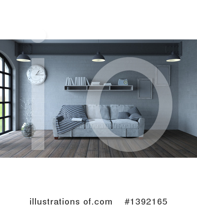 Royalty-Free (RF) Furniture Clipart Illustration by KJ Pargeter - Stock Sample #1392165