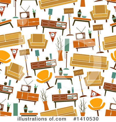Royalty-Free (RF) Furniture Clipart Illustration by Vector Tradition SM - Stock Sample #1410530
