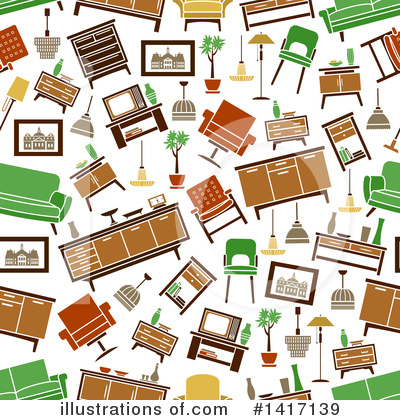 Royalty-Free (RF) Furniture Clipart Illustration by Vector Tradition SM - Stock Sample #1417139