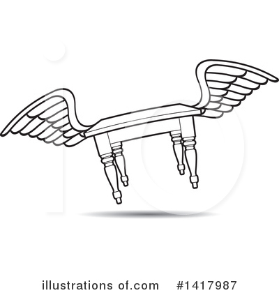 Royalty-Free (RF) Furniture Clipart Illustration by Lal Perera - Stock Sample #1417987