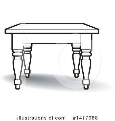 Royalty-Free (RF) Furniture Clipart Illustration by Lal Perera - Stock Sample #1417988