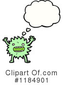 Furry Monster Clipart #1184901 by lineartestpilot