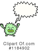 Furry Monster Clipart #1184902 by lineartestpilot