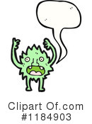Furry Monster Clipart #1184903 by lineartestpilot