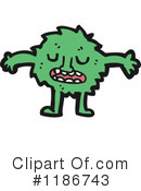 Furry Monster Clipart #1186743 by lineartestpilot