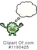 Furry Monster Clipart #1190425 by lineartestpilot
