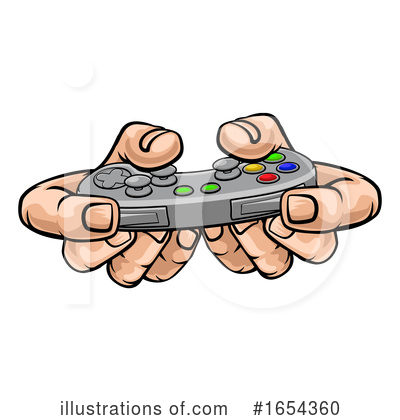 Royalty-Free (RF) Gamer Clipart Illustration by AtStockIllustration - Stock Sample #1654360