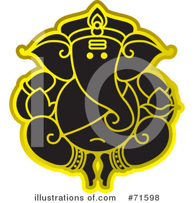 Royalty-Free (RF) Ganesha Clipart Illustration by Lal Perera - Stock Sample #71598