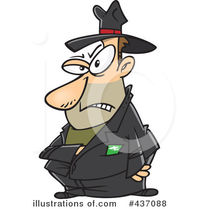 Royalty-Free (RF) Gangster Clipart Illustration by toonaday - Stock Sample #437088
