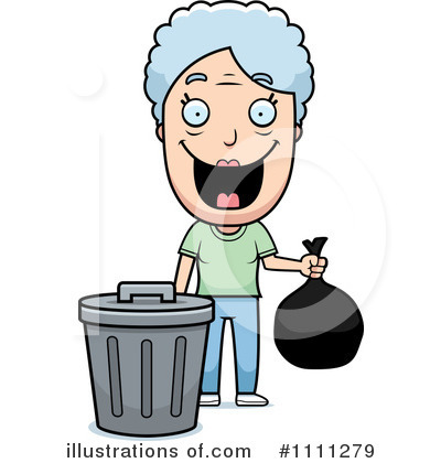Royalty-Free (RF) Garbage Can Clipart Illustration by Cory Thoman - Stock Sample #1111279