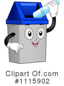 Garbage Can Clipart #1115902 by BNP Design Studio