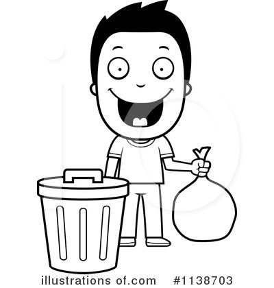 Royalty-Free (RF) Garbage Can Clipart Illustration by Cory Thoman - Stock Sample #1138703