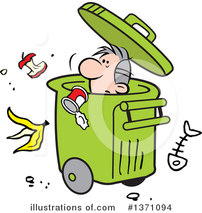 Garbage Clipart #1371094 by Johnny Sajem