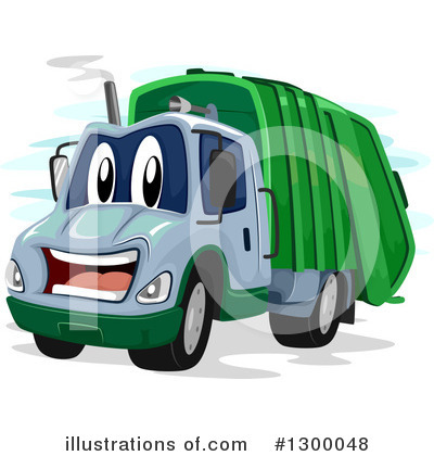 Garbage Truck Clipart #1300048 by BNP Design Studio