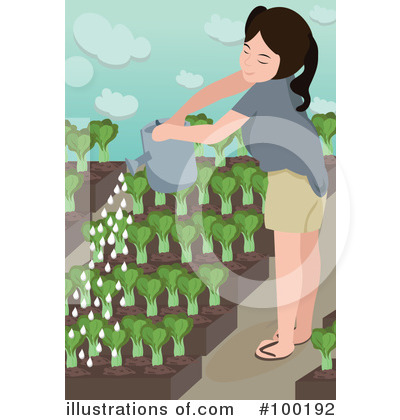 Royalty-Free (RF) Garden Clipart Illustration by mayawizard101 - Stock Sample #100192