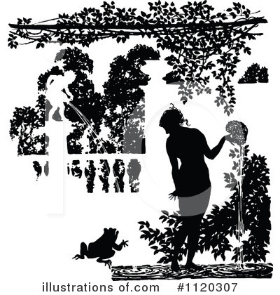 Royalty-Free (RF) Garden Clipart Illustration by Prawny Vintage - Stock Sample #1120307