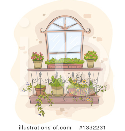 Royalty-Free (RF) Garden Clipart Illustration by BNP Design Studio - Stock Sample #1332231