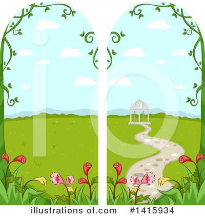 Royalty-Free (RF) Garden Clipart Illustration by BNP Design Studio - Stock Sample #1415934