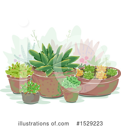 Cactus Clipart #1529223 by BNP Design Studio