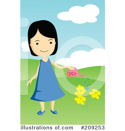 Royalty-Free (RF) Garden Clipart Illustration by mayawizard101 - Stock Sample #209253