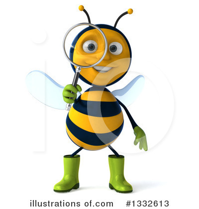 Bee Character Clipart #1332613 by Julos