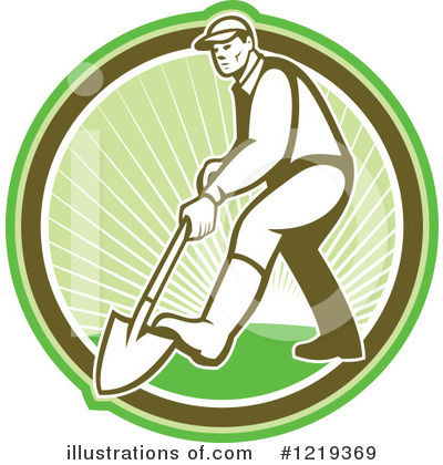 Royalty-Free (RF) Gardener Clipart Illustration by patrimonio - Stock Sample #1219369