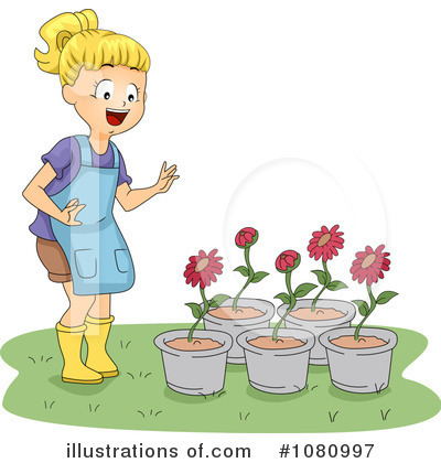 Royalty-Free (RF) Gardening Clipart Illustration by BNP Design Studio - Stock Sample #1080997