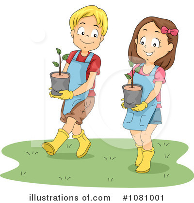 Royalty-Free (RF) Gardening Clipart Illustration by BNP Design Studio - Stock Sample #1081001