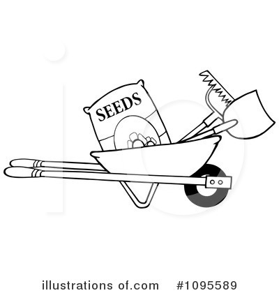 Royalty-Free (RF) Gardening Clipart Illustration by Hit Toon - Stock Sample #1095589