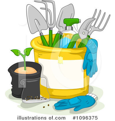 Royalty-Free (RF) Gardening Clipart Illustration by BNP Design Studio - Stock Sample #1096375