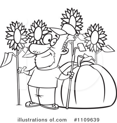 Royalty-Free (RF) Gardening Clipart Illustration by toonaday - Stock Sample #1109639
