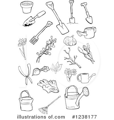 Gardening Clipart #1238177 by lineartestpilot