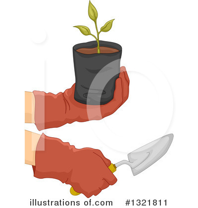 Royalty-Free (RF) Gardening Clipart Illustration by BNP Design Studio - Stock Sample #1321811