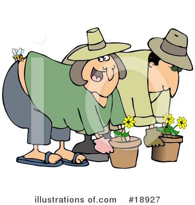 Royalty-Free (RF) Gardening Clipart Illustration by djart - Stock Sample #18927