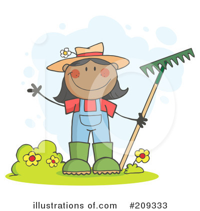 Royalty-Free (RF) Gardening Clipart Illustration by Hit Toon - Stock Sample #209333