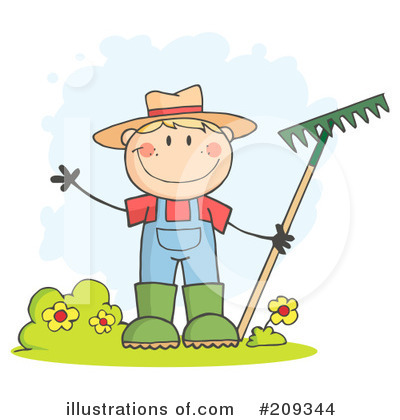 Royalty-Free (RF) Gardening Clipart Illustration by Hit Toon - Stock Sample #209344