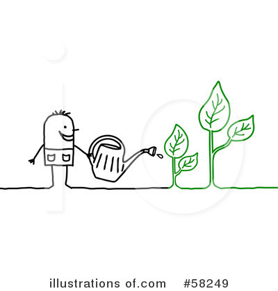 Royalty-Free (RF) Gardening Clipart Illustration by NL shop - Stock Sample #58249