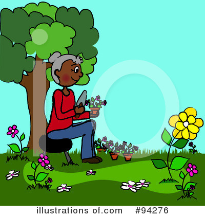 Royalty-Free (RF) Gardening Clipart Illustration by Pams Clipart - Stock Sample #94276