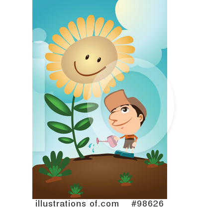 Royalty-Free (RF) Gardening Clipart Illustration by mayawizard101 - Stock Sample #98626