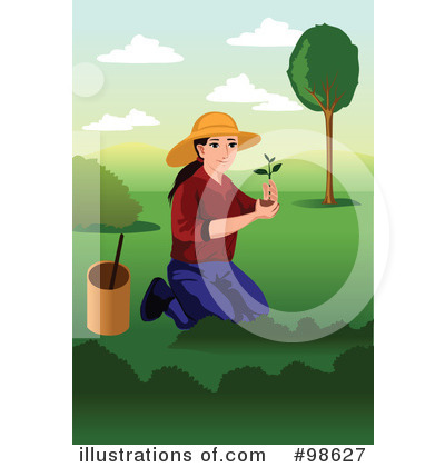 Royalty-Free (RF) Gardening Clipart Illustration by mayawizard101 - Stock Sample #98627