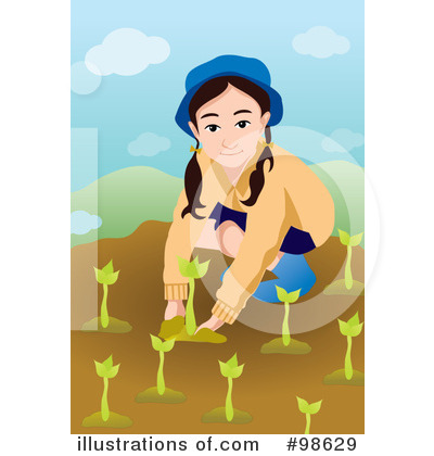 Royalty-Free (RF) Gardening Clipart Illustration by mayawizard101 - Stock Sample #98629
