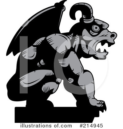 Royalty-Free (RF) Gargoyle Clipart Illustration by Cory Thoman - Stock Sample #214945