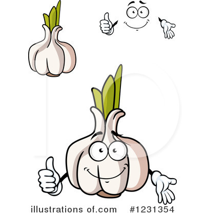 Royalty-Free (RF) Garlic Clipart Illustration by Vector Tradition SM - Stock Sample #1231354
